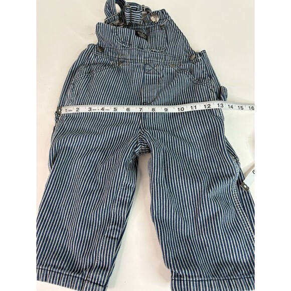 Lakin Mckey Overalls 24M Striped, Blue/White, Farmer, Sanforized Style - Picture 5 of 8